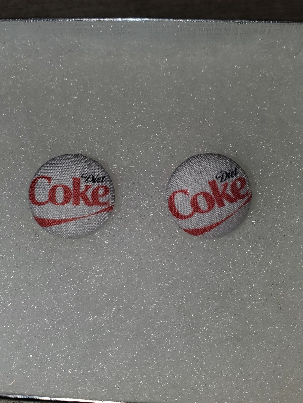 Diet Coke earrings